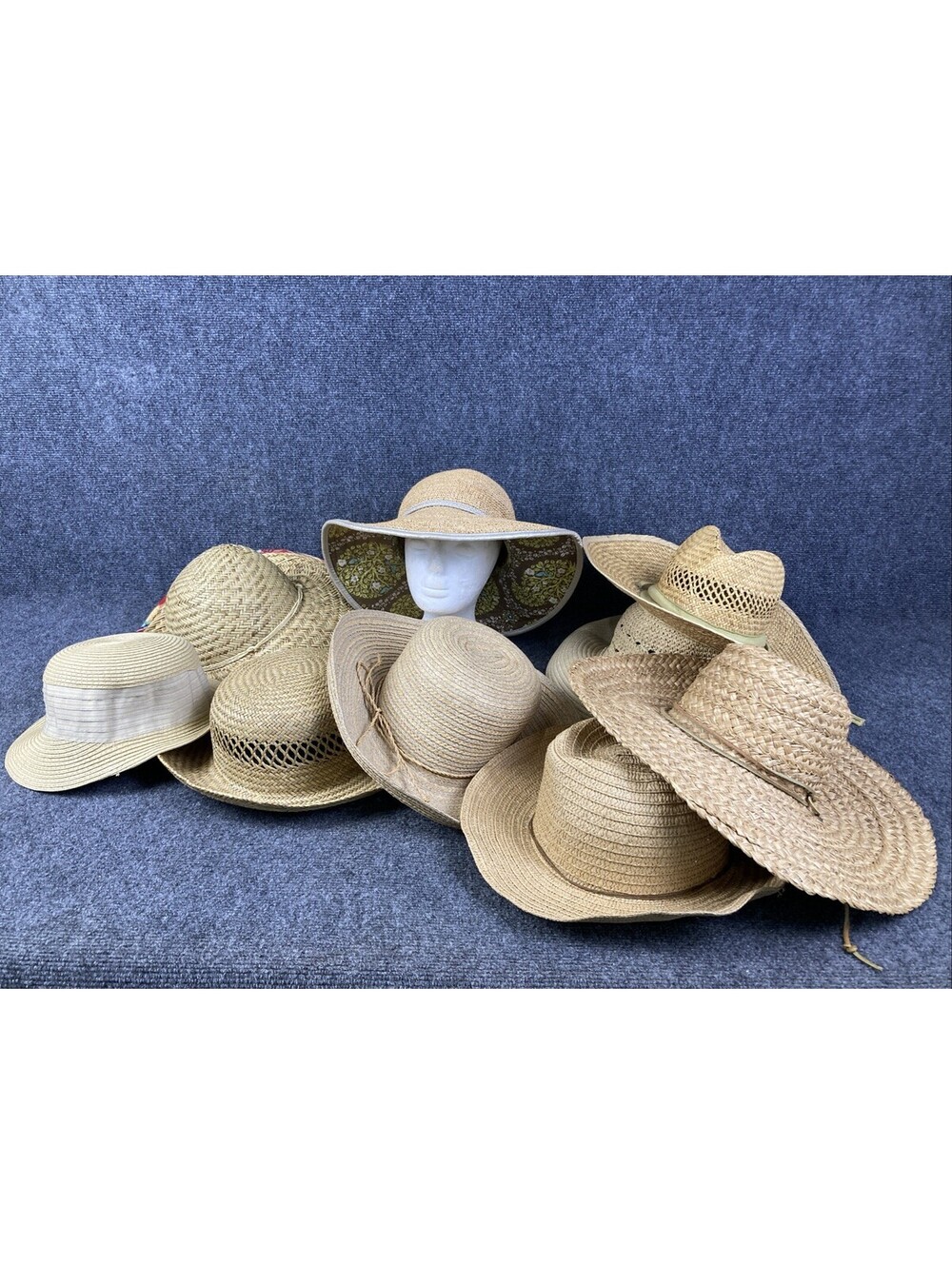 Lot of 9 Womens Sun Wide Brim Floppy Beach in Assorted Styles NEW
